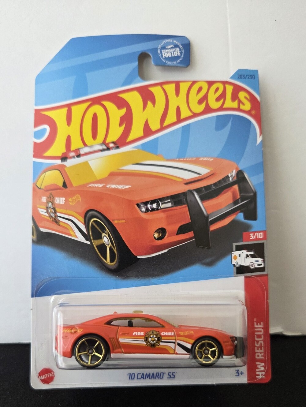 Hot Wheels '10 Camaro SS 2023 HW Rescue Series Diecast Car